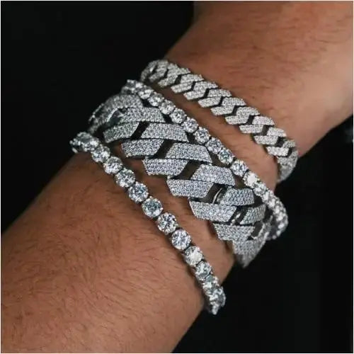Moissanite-Bracelets-Cuban-Tennis-Bracelets-More  ICEDABBA® Official Website | Moissanite Jewelry