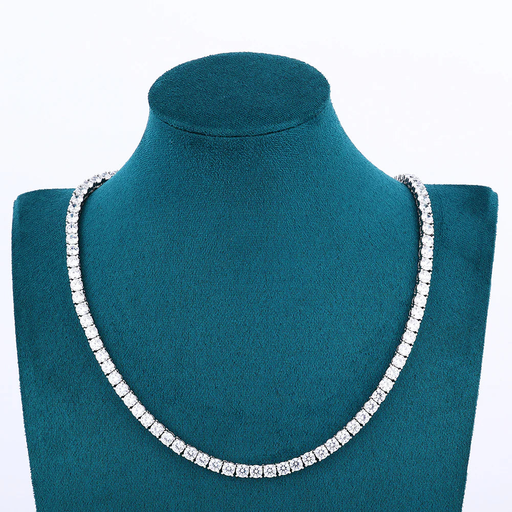 CZ VVS Tennis Chain 925 Silver (ALL SIZES)  ICEDABBA® Official Website | Moissanite Jewelry