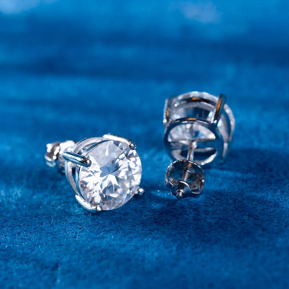 VVS Moissanite Stud Earrings (ALL SIZES)