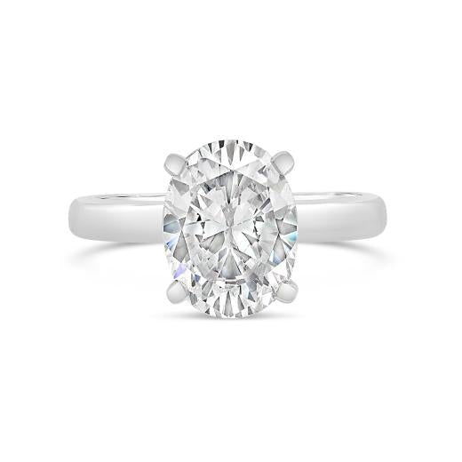 Moissanite Oval Cut Ring (ALL SIZES) - 5 ICEDABBA® Official Website | Moissanite Jewelry