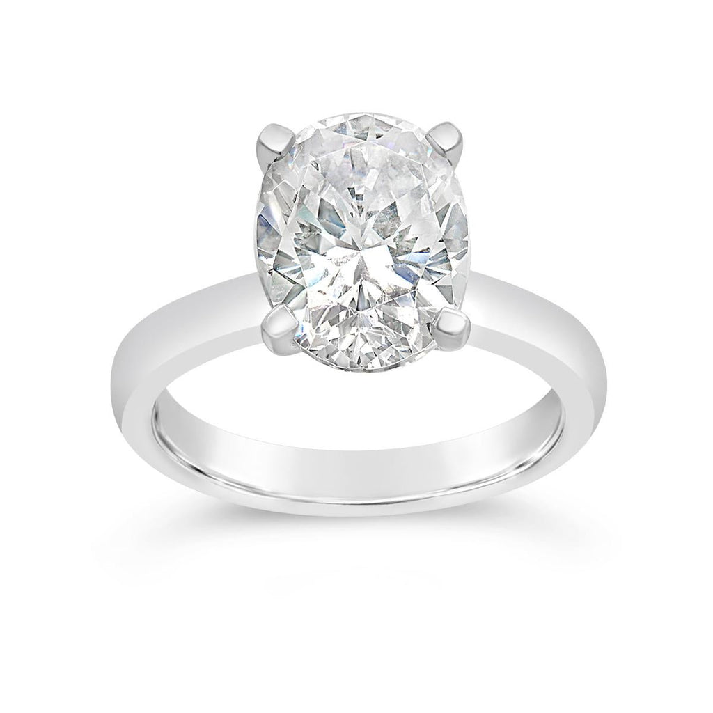 Moissanite Oval Cut Ring (ALL SIZES) - 5 ICEDABBA® Official Website | Moissanite Jewelry