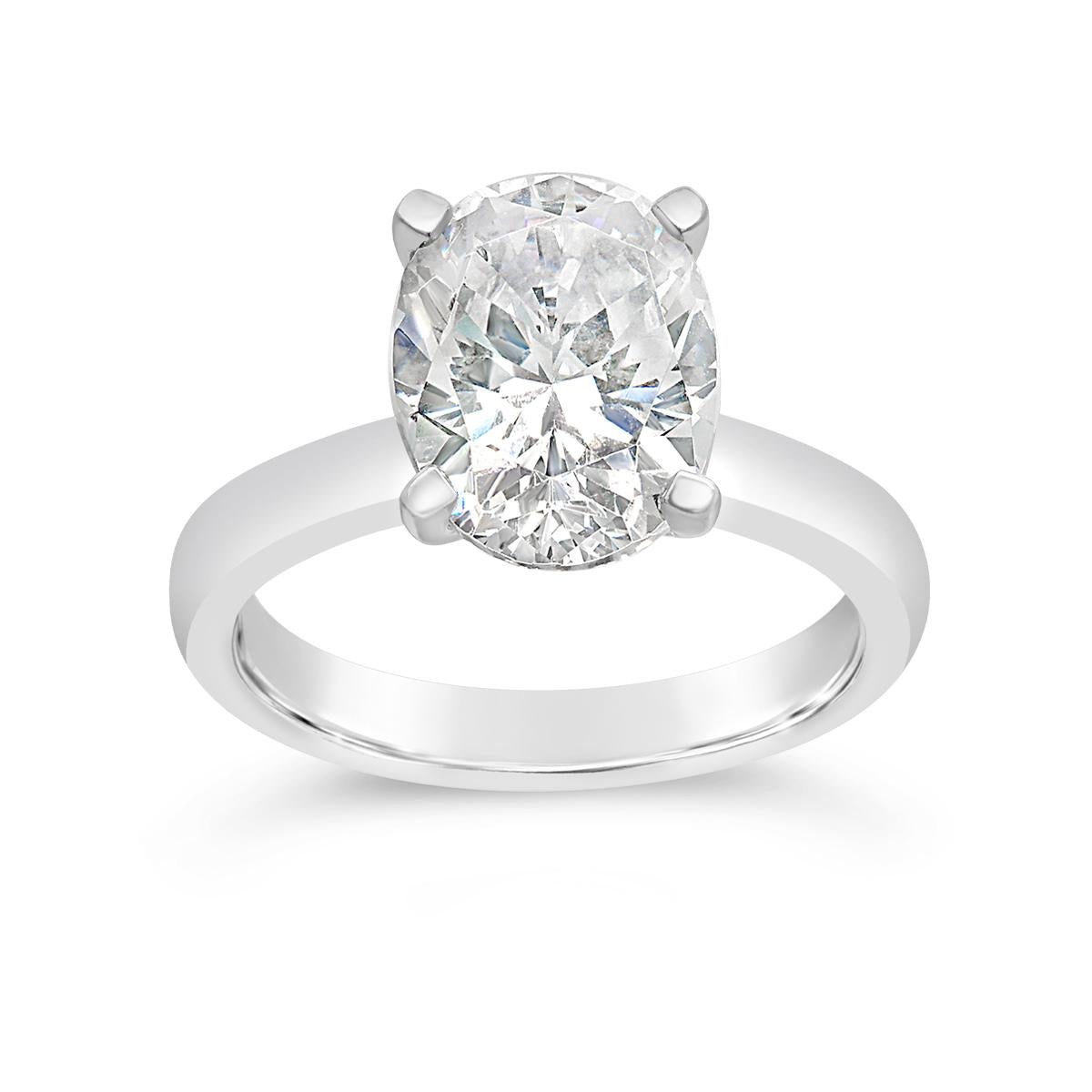 Moissanite Oval Cut Ring (ALL SIZES) - 5 ICEDABBA® Official Website | Moissanite Jewelry