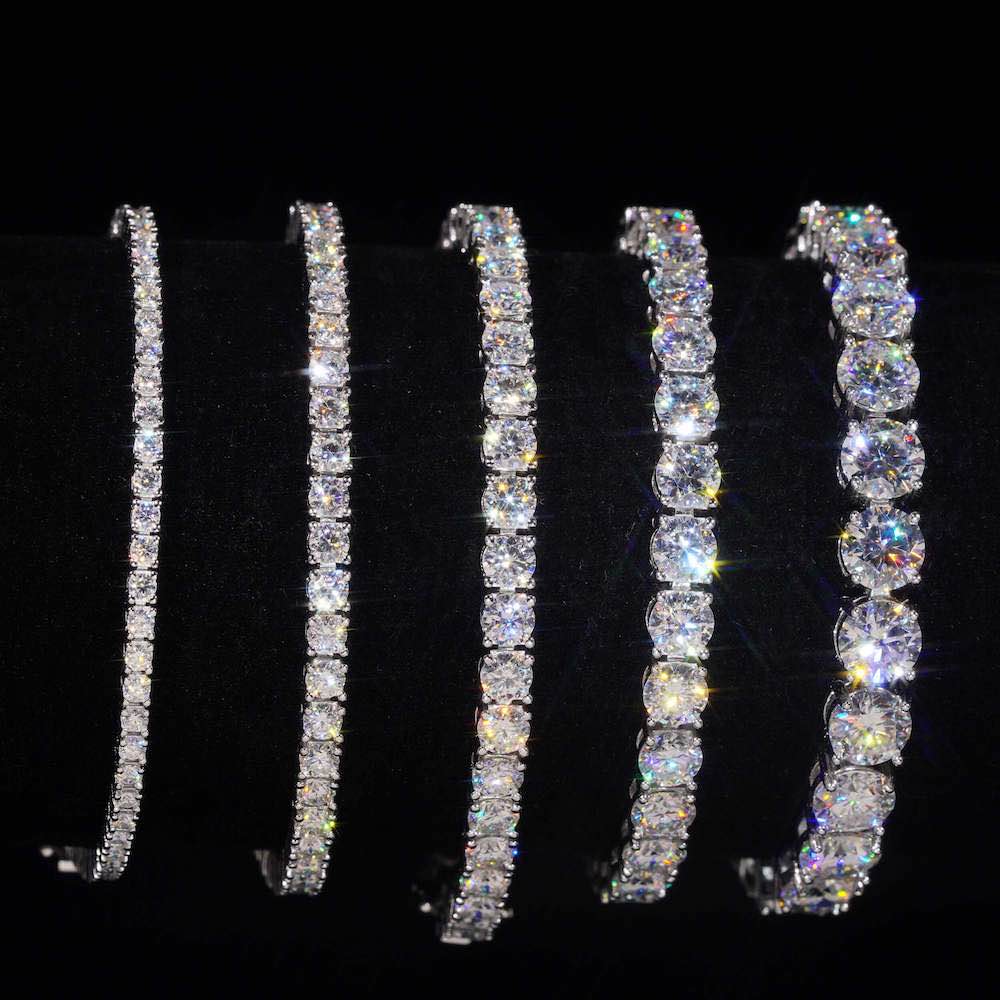 Moissanite Tennis Bracelet 18K Gold (ALL SIZES)