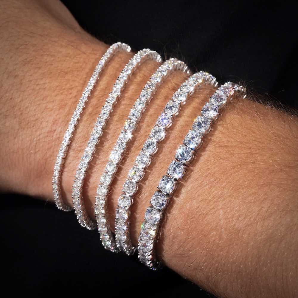 Moissanite Tennis Bracelet 18K Gold (ALL SIZES)