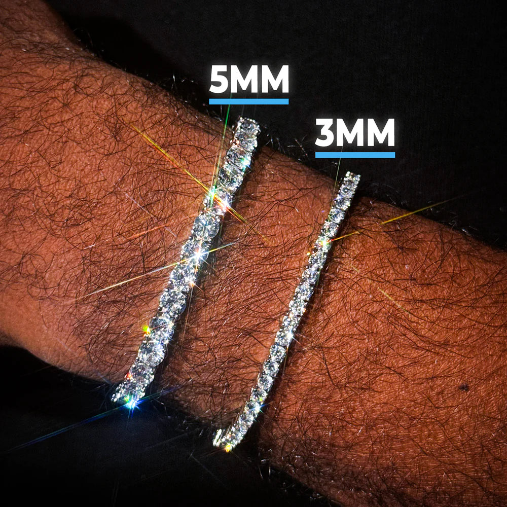VVS Tennis Bracelet 925 Silver (ALL SIZES)  ICEDABBA® Official Website | Moissanite Jewelry